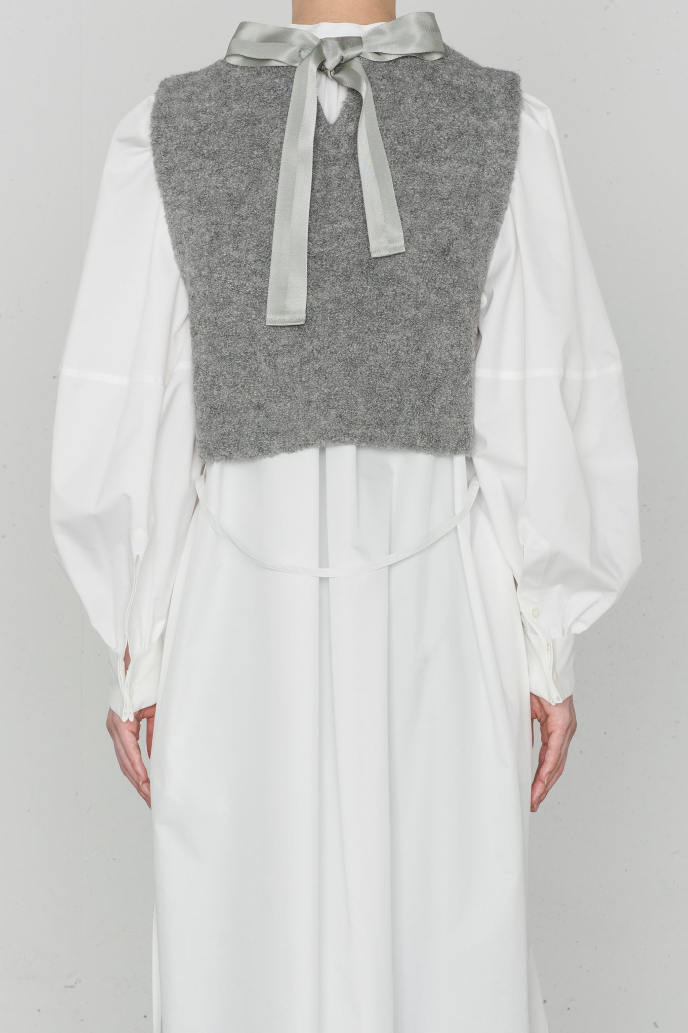 ALPACA SWEATER CROPPED VEST