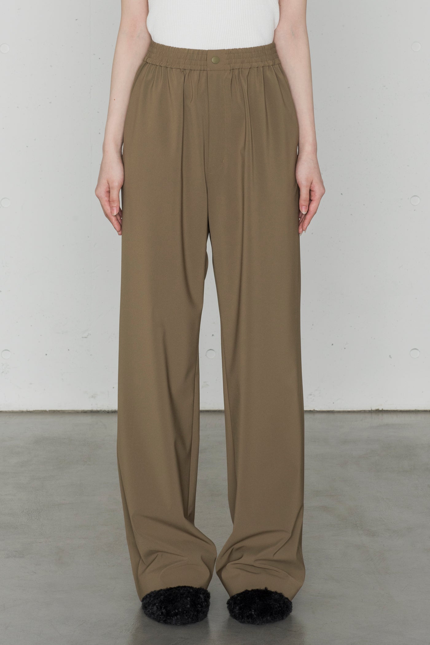 STRETCH WIDE LEG PANTS