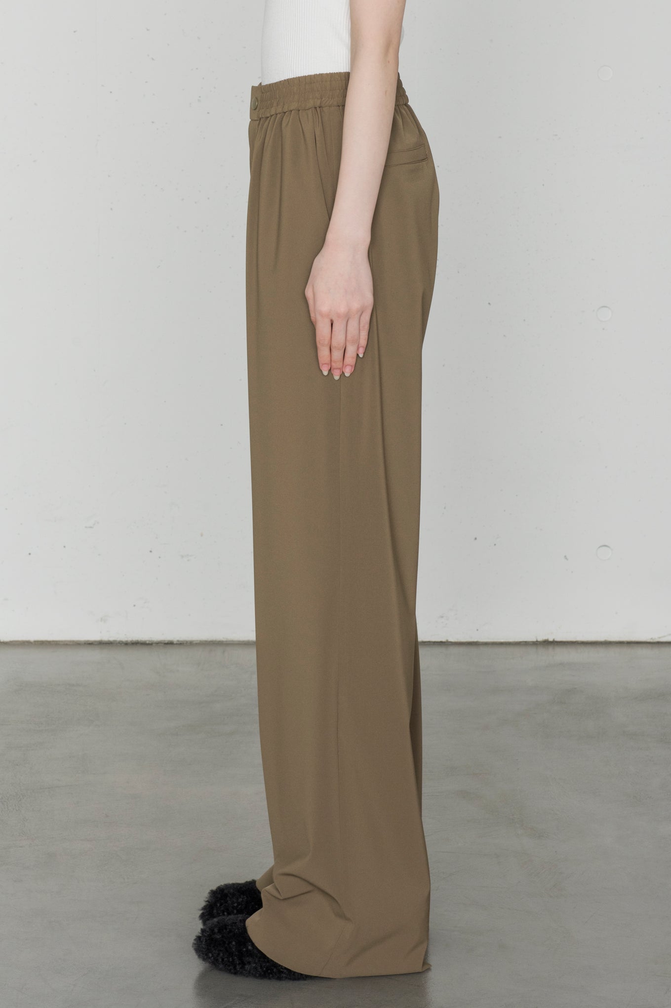 STRETCH WIDE LEG PANTS – HYKE ONLINE STORE