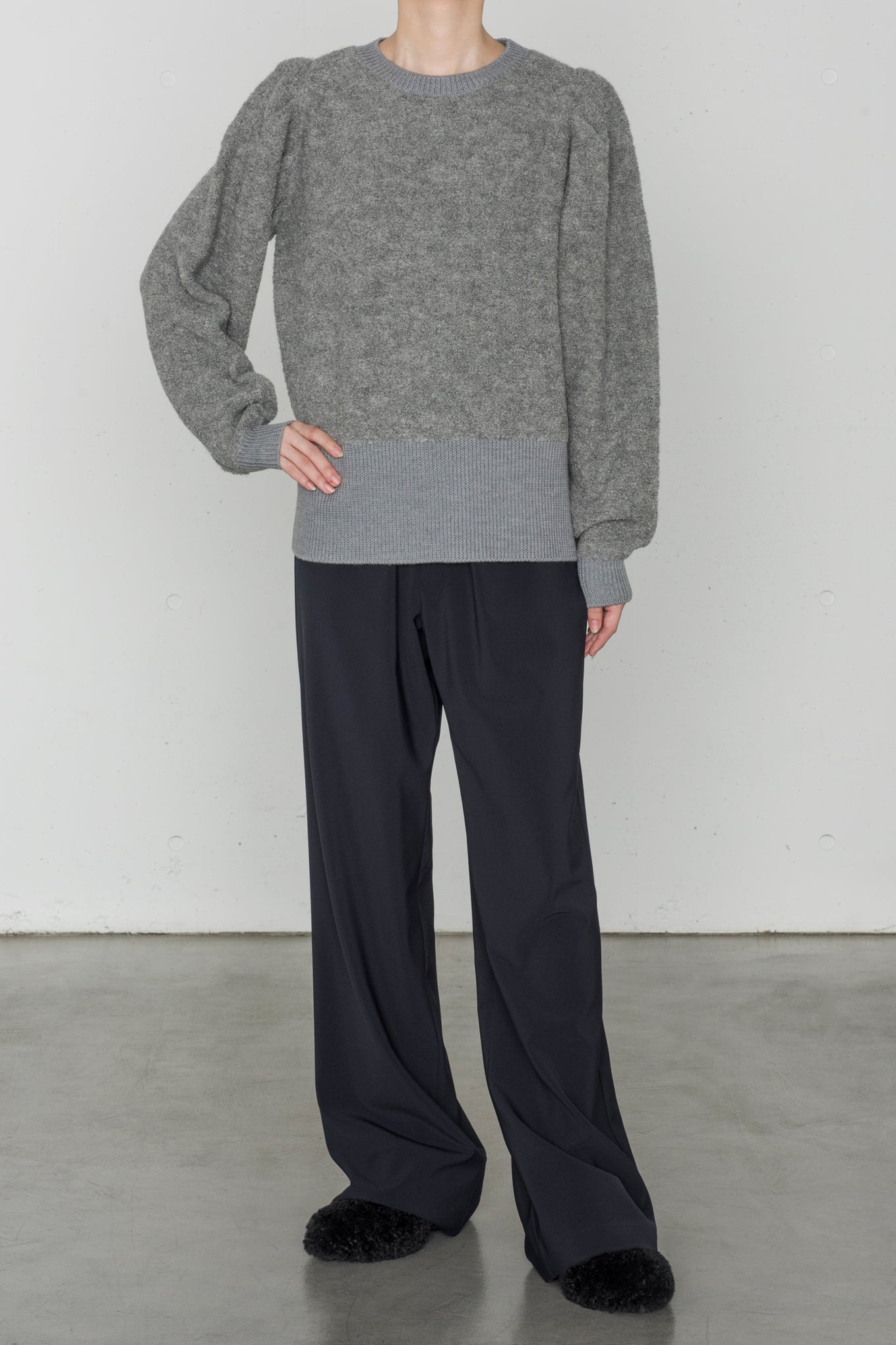 STRETCH WIDE LEG PANTS