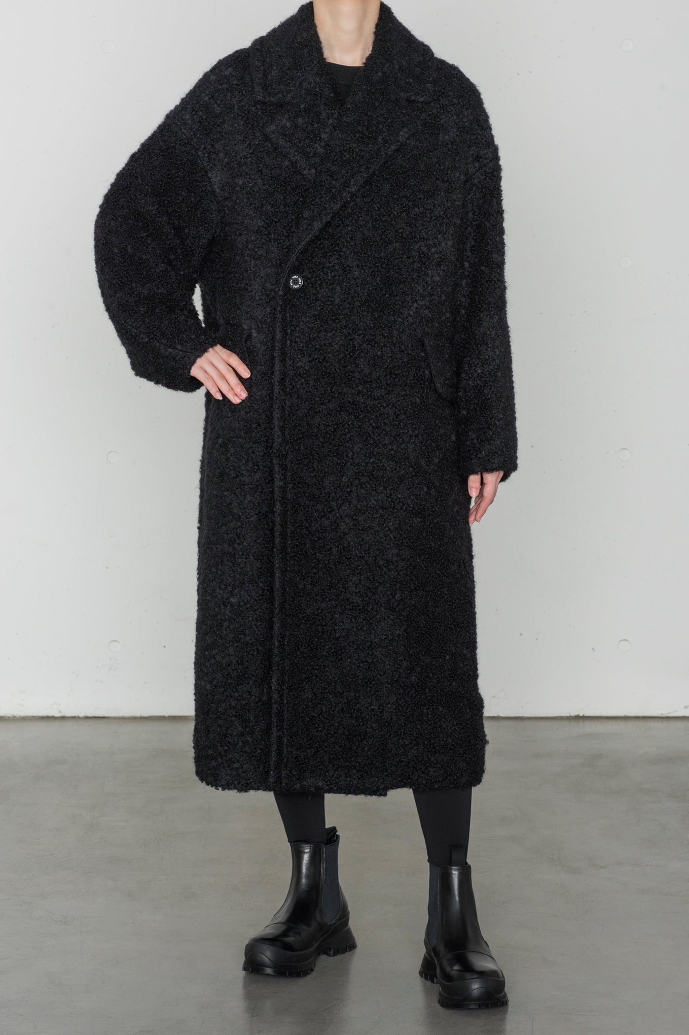 ASTRAKHAN DOUBLE-BREASTED COAT