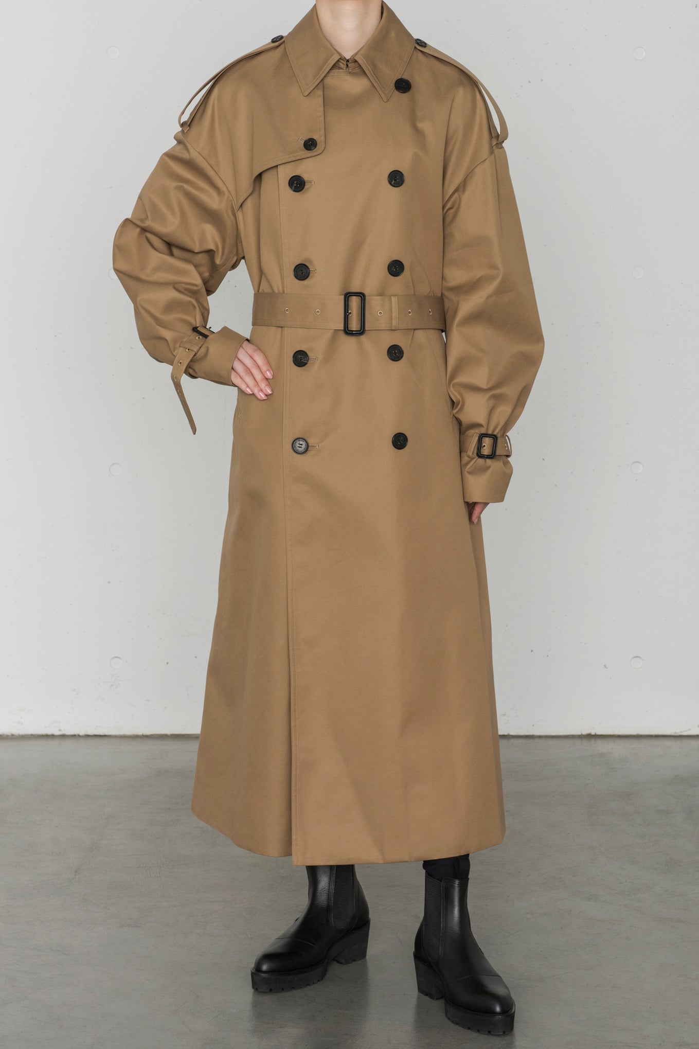 HYKE TRENCH COAT / BIG FIT ３-