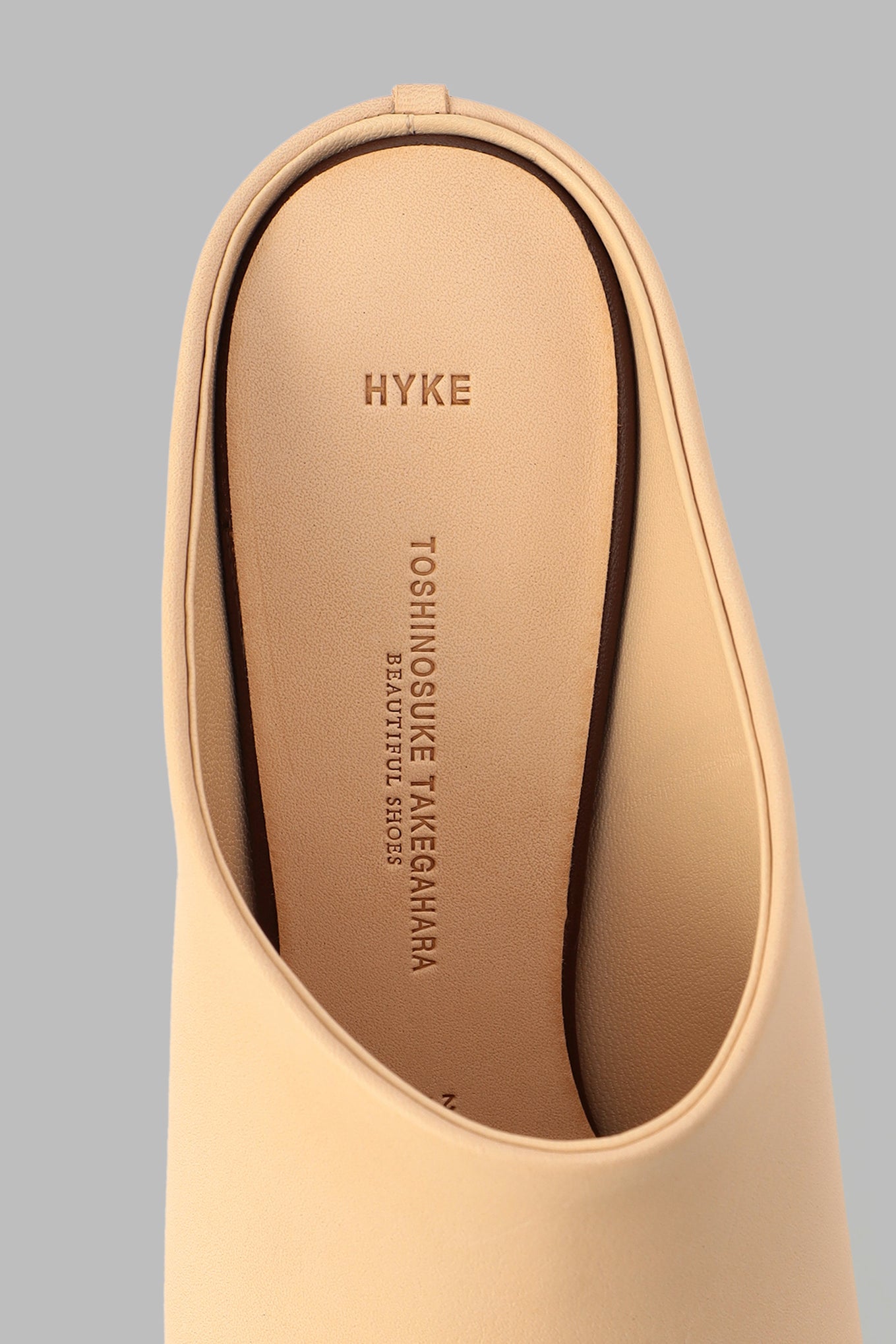 代引き人気 MULES LEATHER HYKE (OPEN ミュール 25 TOE) ミュール