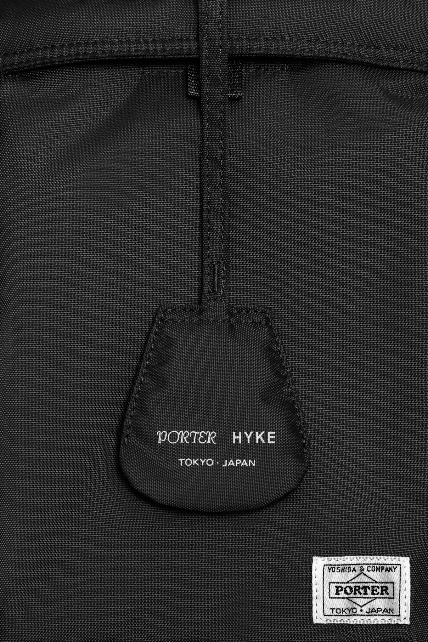 帯電防止処理加工 porter hyke 2way tote bag edition black | www